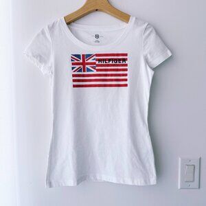 Tommy Hilfiger White T-shirt - Size XS